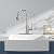 HANGE Kitchen Faucet with Pull Down Sprayer,Brushed Nickel Kitchen Sink Faucet 1-3 Hole Single Handle High Arc Stainless Steel Commercial Modern Kitchen Faucets for RV,Laundry,Bar,Utility,Farmhouse