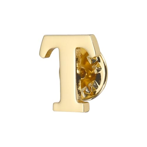 Image of PATIKIL Letter Lapel Pins, Initial Alphabet Collar Pins Letter Brooch Pins for Women Men Shirt Dress Suits