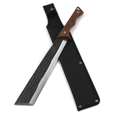 WICING Machete, 16.7" Machete for Cutting Trees Heavy Duty, 3Cr13 Stainless Steel Full Tang with Nylon Sheath, Great for Clearing Brush, Survival, Camping and Outdoor Cover
