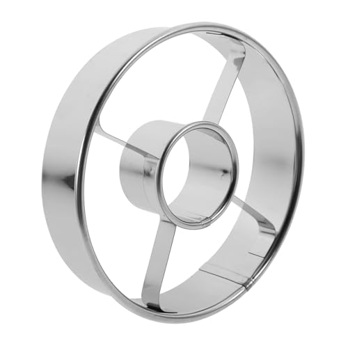 NUOBESTY Moule à Beignets Rond Acier Inoxydable Découpe Pâtisserie pour Cuisson Facile Démoulage Rapide Accessoire de Cuisine pour Gâteaux et Desserts