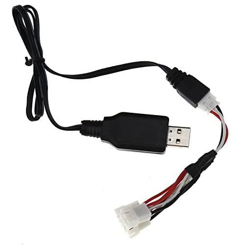 XH-3P Chargeur de Câble USB 3 en 1 Batterie au Lithium avec Chargeur de Câble de Batterie Li-Polymère 60cm/23.6inch 1A 7.4V pour Drone/Quadcopter/Hélicoptère