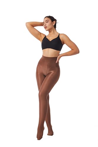 Image of Frola Shaping Tights for Women 70D Shimmery Pantyhose for Dance Ballet Glitter Socks