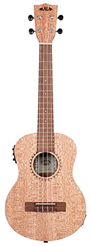 Kala KA-20TE – Ukulélé Ténor électro-acoustique Burled Meranti - Les Beatles, Paul McCartney, John Lennon, RIngo Starr, George Harrison Kala KA-20TE - Ukulélé Ténor électro-acoustique Burled Meranti
