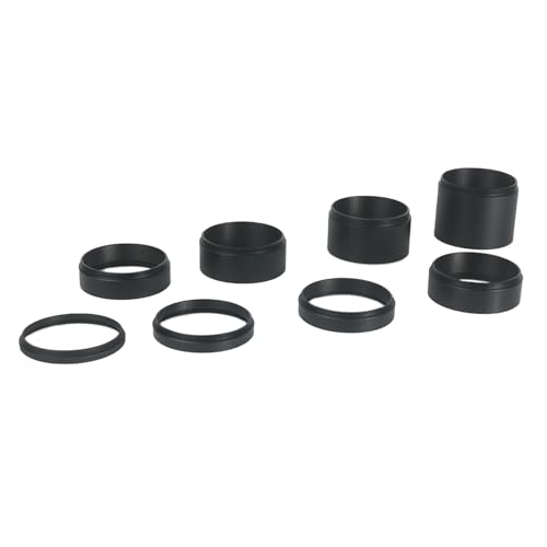 Bague d'allonge M48 x 0,75 en lot de 8 tubes pour un alignement optique d'astronomie