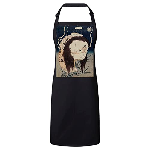 Tablier cuisine Hokusai anti-tache motif estampe japonaise beaux-arts