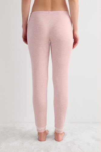 Woman's Long Modal Lace Detail Trousers3