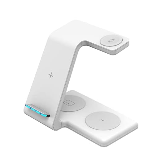 Estação de carregamento rápido quatro em um carregador sem fio para dock de carregamento sem fio do telefone móvel Apple Watch (Branco)