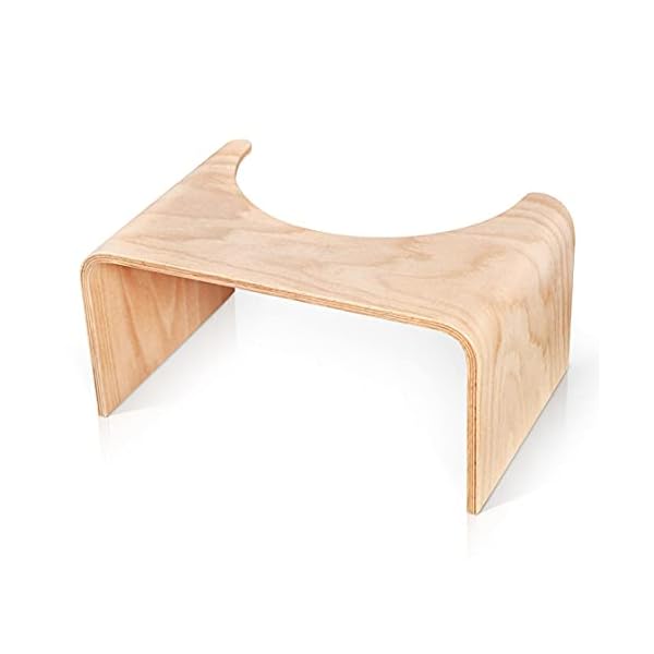 WELL CARE Houten Toiletkruk – Toiletkrukje voor volwassenen – Fysiologische voetsteun – Maakt Squatty positionering…