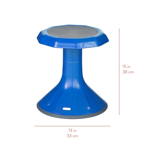 Image of Back2School Express Wobble Sensory Stool, 15in Seat Height, Flexible Seating, Blue