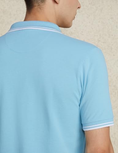 Image of Amazon Brand - Symbol Men's Cotton Rich Solid Polo Collar Tshirts | Half Sleeves | Plain-Regular Fit (Available in Plus Sizes)