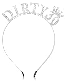 DLDIZM Corona per Compleanno Donna con Cristalli e Strass, Tiara Elegante per 30° Anniversario, Accessorio Capelli per Feste di Compleanno, Regalo Perfetto per Ragazze e Donne(argento)