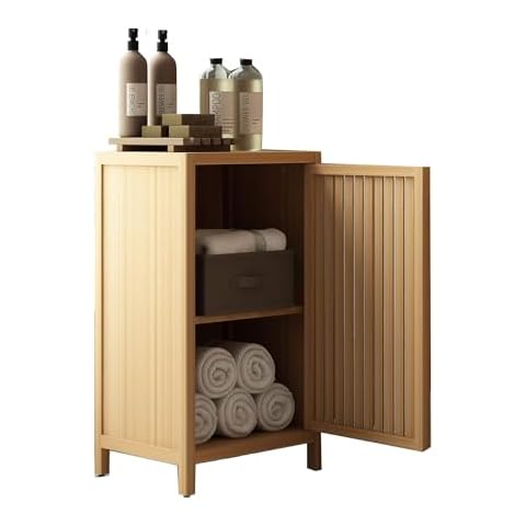 Xmatch Bamboo Bathroom Storage Cabinet Cover