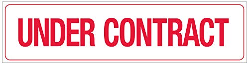 Corrugated Real Estate Sign Rider Kit, 6" X 24" Includes Sold, For Sale, Price Reduced, Open House, Under Contract, Sale Pending And 4-8" Individual D-Wire Sign Stakes (6 Pack - Set K-Sr100) #TOP3