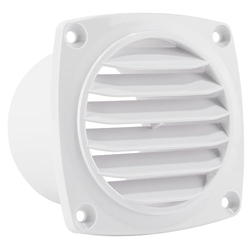 Five Oceans 6-Slotted Louvered ABS Plastic Air Hose Vent, 3-inch Diameter - FO109