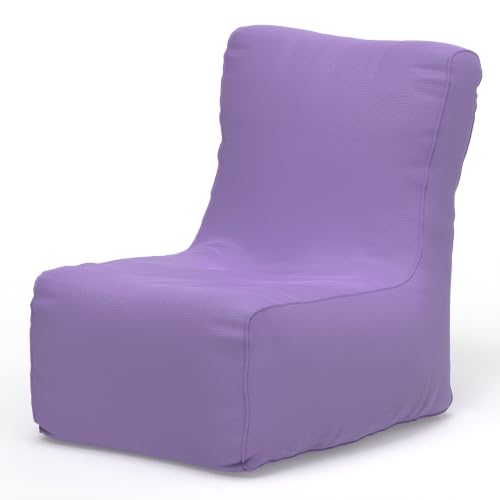 Image of Bean Bag Chair Cover | Size: 0XL | Color: Lavender | Without Beans | Premium Leatherette Cover (CMF 1420)
