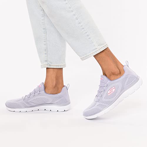 Skechers Sport Women's Women's Perfect Views Sneaker, LVHP=Lavendar/Hot Pink, 5.5