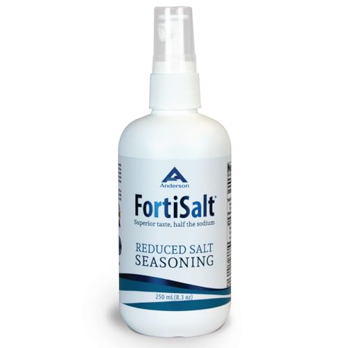 Anderson FortiSalt – Unrefined Mineral Sea Salt, Award Winning Taste, Sustainable Gourmet Salt, Real Salt Taste, Low Sodium 250 mL