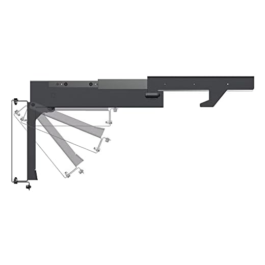 MORryde TV40-010H Slide-Out and Flip Down TV Ceiling Mount, Black, 17 Inch