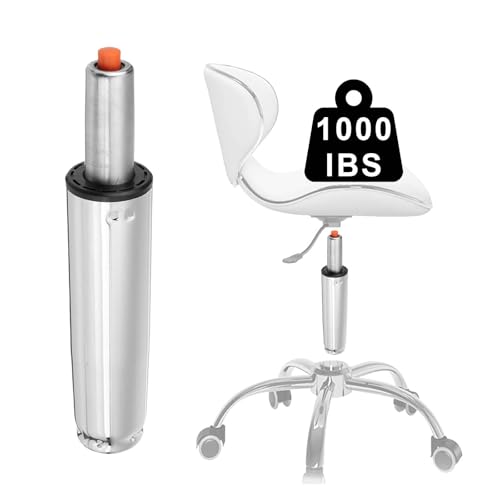 LNGJIN Gasdruckfeder, Gaslift für Bürostuhl, Max. Belastung 1000 Ibss, Gesamtlänge 295mm-435mm, Höhenverstellbar, Moderner Stil, Galvanik Material, Für Bürostühle, Barstühle und Gaming-Stühle