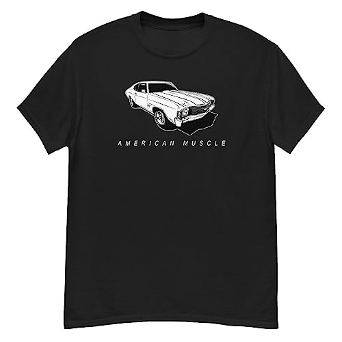 Aggressive Thread 1972 Chevelle - American Muscle Car T-Shirt Black