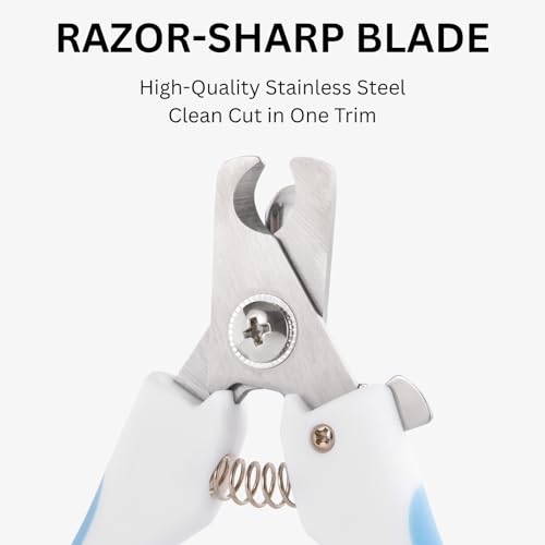 Image of AIXINPET Dog & Cat Nail Clippers and Trimmers - with Free Nail File, Protective Guard to Avoid Over Cutting, Extra Sharp Blade - Suitable for Small to Large Dogs, Puppies, Birds and Rabbits (Large)