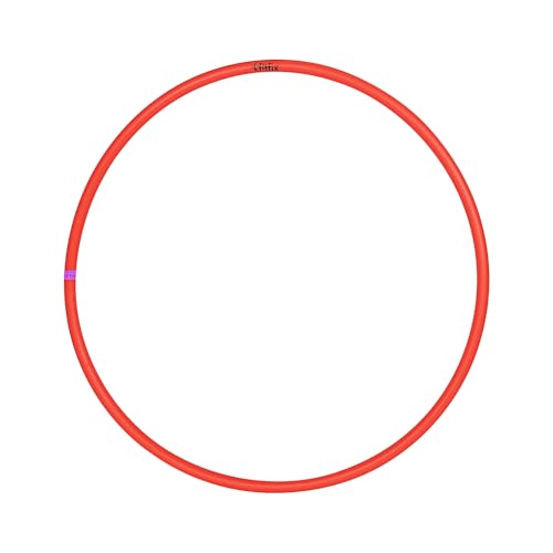 Image of Fitfix Welded Toy Hoop Exercise Ring for Fitness | Toy Hoop for Boys,Girls and Kids (Multi Color) (24 inch Diameter, Pack of 1 Pcs) Red Colour Includes Carry Bag for Easy Portability