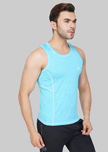 Image of Vector X OMT-199 Men Sleeveless Tshirt, Textured Vest for Men, Polyester Sando for Gym, Cycling, Running, & Other Sports