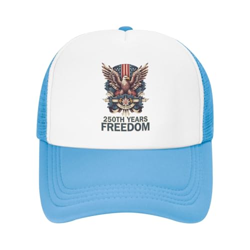 US 250TH Anniversary Freedom Mesh Toddler Hat Sun Protection Baby Boy Baseball Cap for Outdoor Beach Kids