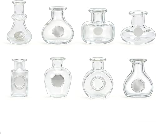 Imanes Decorativos Mini Jarrones de Vidrio Transparente miniatura 1