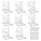 8 Stück Transparenten Acryl-Buchstütze, 32 Stück Anti-Rutsch-Pad-Buchstützen-Set, 3mm verdickt Stück Klarer Buchständer kann für Buchhalter, bücherstütze, Büro-Bücherregale, Bibliotheks-Buchständer