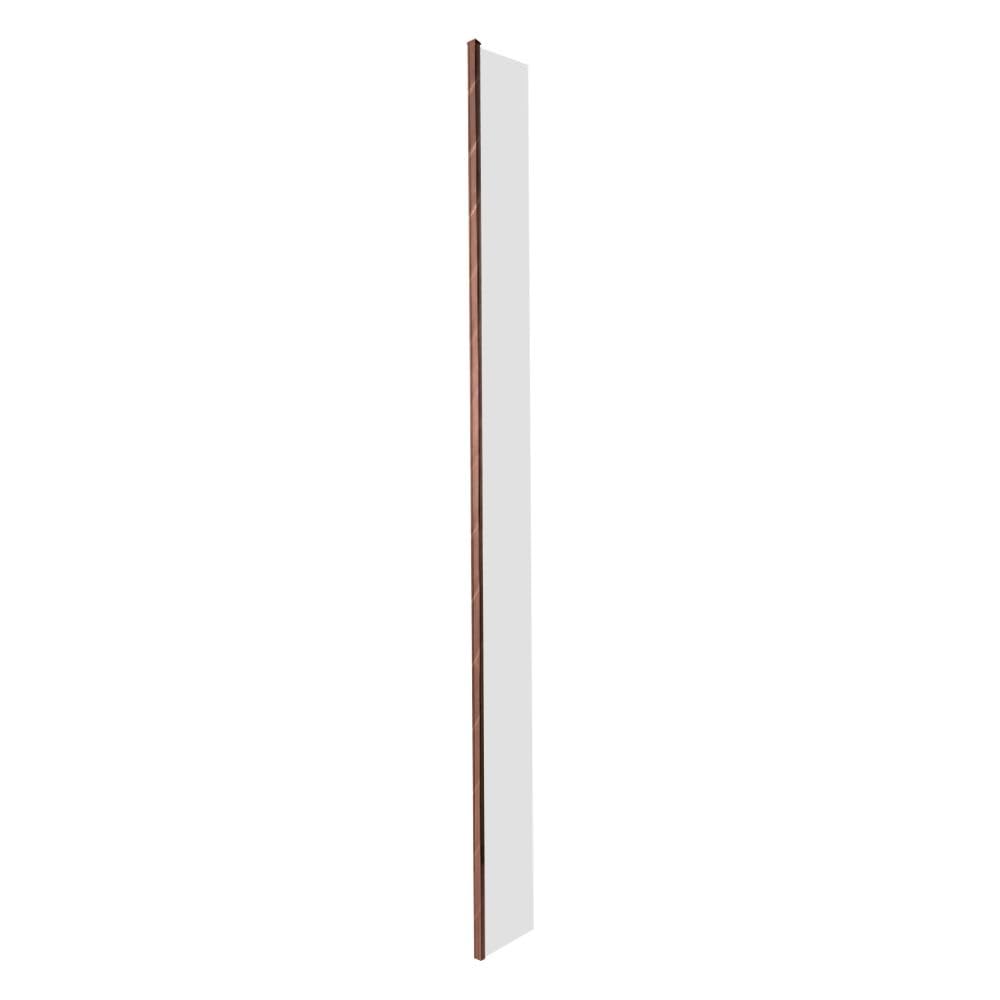 Milano Bronze Rosso 300Mm Matte Hinged Shower Enclosure Return Screen