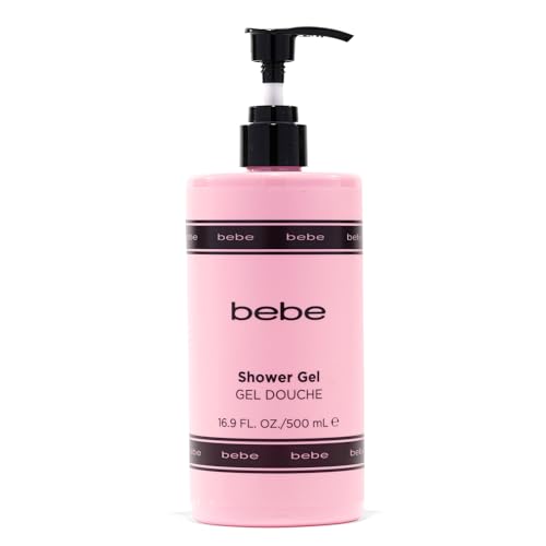 bebe Silver Shower Gel - Moisturizing Body Wash Women with Mango, Tuberose and Yellow Peony Notes - Leaves Skin Hydrated, Soft and Silky - 16.9 oz