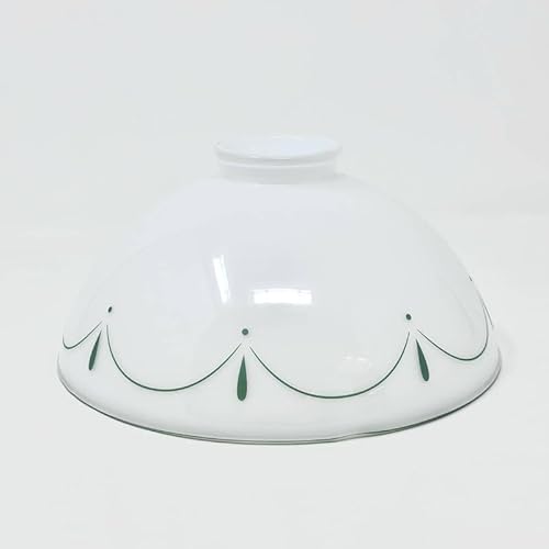 ORION LIGHTSTYLE Cristal de repuesto, opalino mate, verde, incluye apertura de cristal de 42 mm para E27, borde del mango 56 mm (opalo-mate/verde, diámetro de 200 mm, altura de 95 mm)