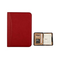 Carnet A6 Similicuir Avec Calculatrice Intégrée - Agenda De Voyage Et Organiseur Professionnel