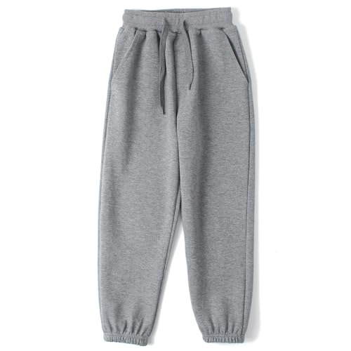 HahaNice Kids' Activewear Trousers Boys' & Girls' Tracksuit Bottoms Joggers for Kids Sweatpants Grey 10-12Y