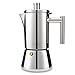 Easyworkz Diego Caffettiera Macchina per Espresso Italiana in Acciaio Inox 12 Tazze, 520 ml, per fornello
