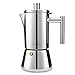 Easyworkz Diego Cafetière italienne en acier inoxydable pour 4 à 6 tasses 300ml Pour induction, gaz et toutes les cuisinières