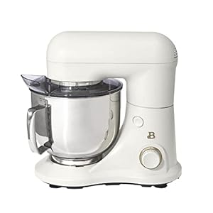 5.3QT Capacity Lightweight & Powerful Tilt-Head Stand Mixer, White Icing by Drew Barrymore