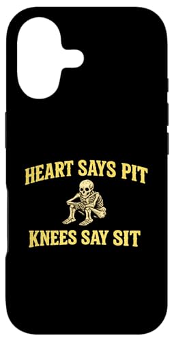 Heart Says Pit Knees Say Sit Mosh Pit �X�P���g�� �W���[�N �X�}�z�P�[�X iPhone 17 �p