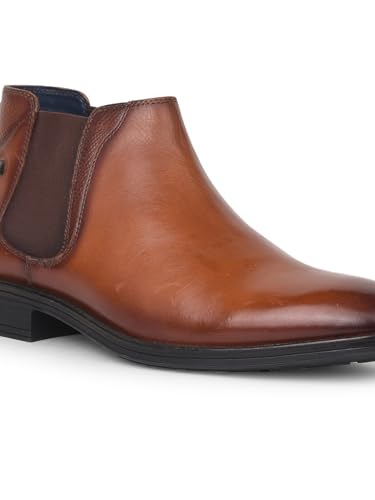 Image of Bata Men's Formal Boot Shoes - Tan