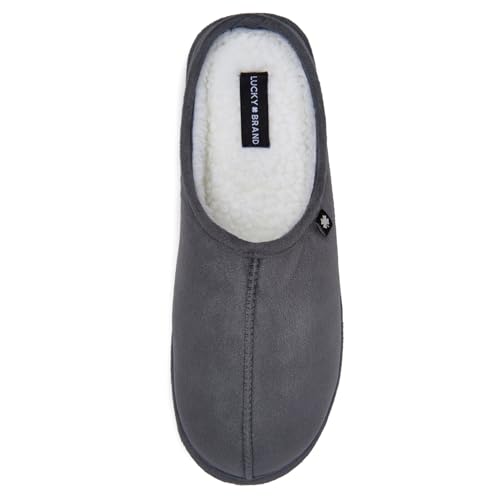 Pantoufles en mousse à mémoire de forme et microsuède thermique pour homme