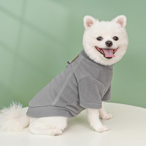 Sinirttou Hundepullover für kleine Hunde, Hundepullover, warme Baumwollmäntel mit weicher Textur für Welpen, mittelgroße Hunde und Katzen (M)