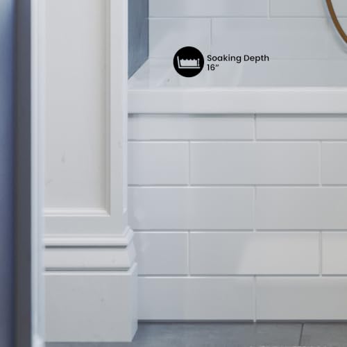 Image of Swiss Madison Voltaire 48 inch x 32 inch Left-Hand Drain Alcove Bathtub