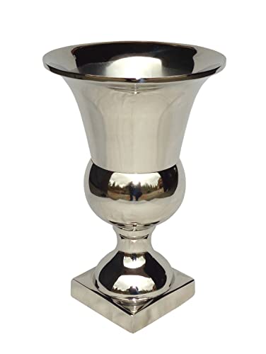 Serene Spaces Living Nickel Urn Vase, Metal...