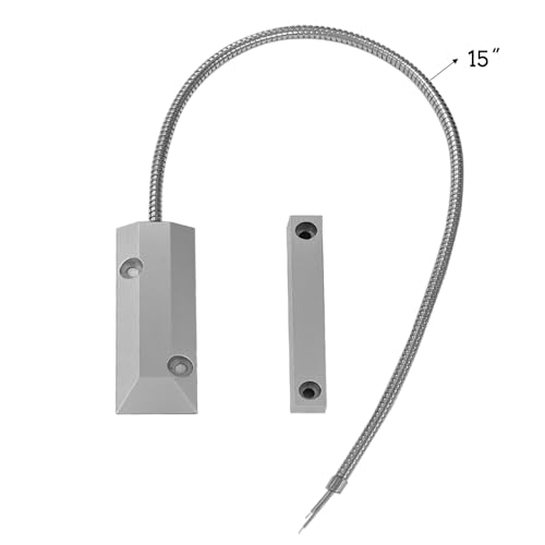 Sensor magnético de metal con cable para puerta de garaje blindada 2