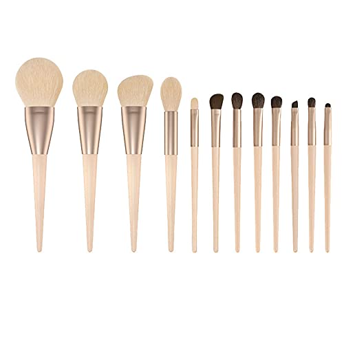 12 Pinceles de Maquillaje, Pincel para Cosméticos Profesional, Juego de Pinceles de Maquillaje Suave, Kit de Pinceles…