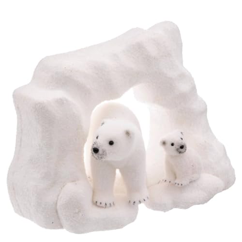 Déco de Noël Arche Banquise Ours & Ourson 30 x 40 cm - Feeric Christmas