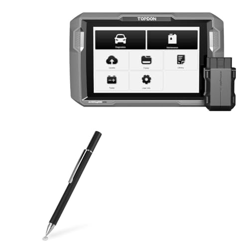 BoxWave Stylus Pen Compatible with Topdon Artidiag900 Lite (8 in) - FineTouch Capacitive Stylus, Super Precise Stylus Pen - Jet Black