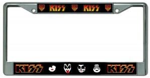 Kiss Army Chrome License Plate Frame