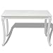 Festnight Mesa de Comedor Blanco Brillante 120 x 70 x 76 cm